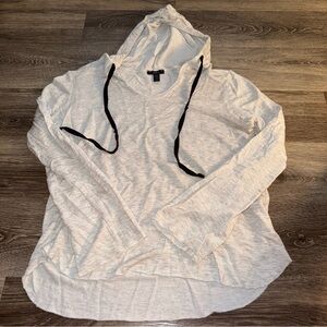 Drew By Drew Phillips Women Gray soft Pullover Hoodie Small